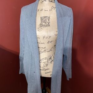 Lane Bryant gray sweater blazer